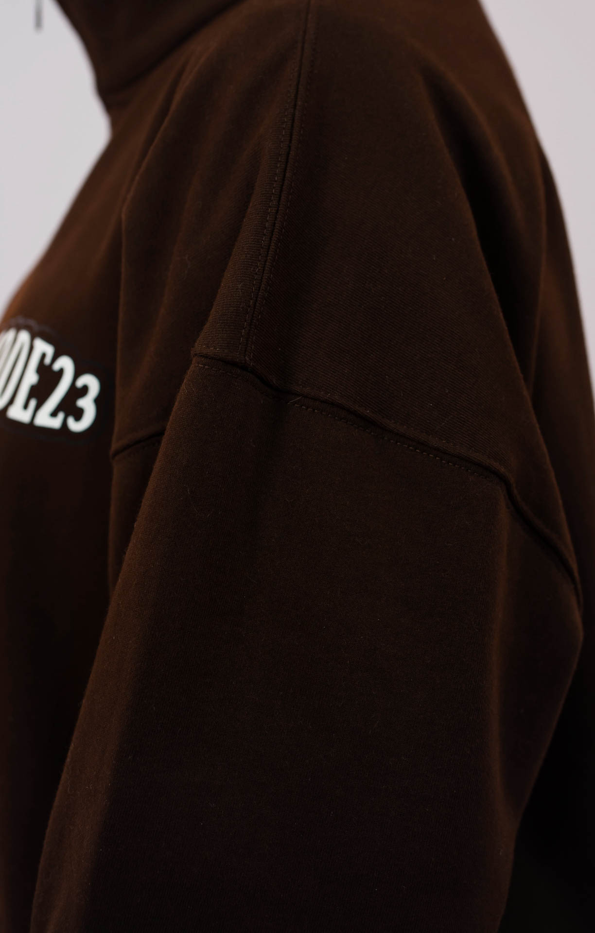 Brown Half Zip-Up Pullover